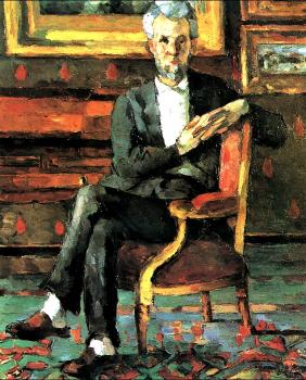 Paul Cezanne : Portrait Of Victor Chocquet Seated
